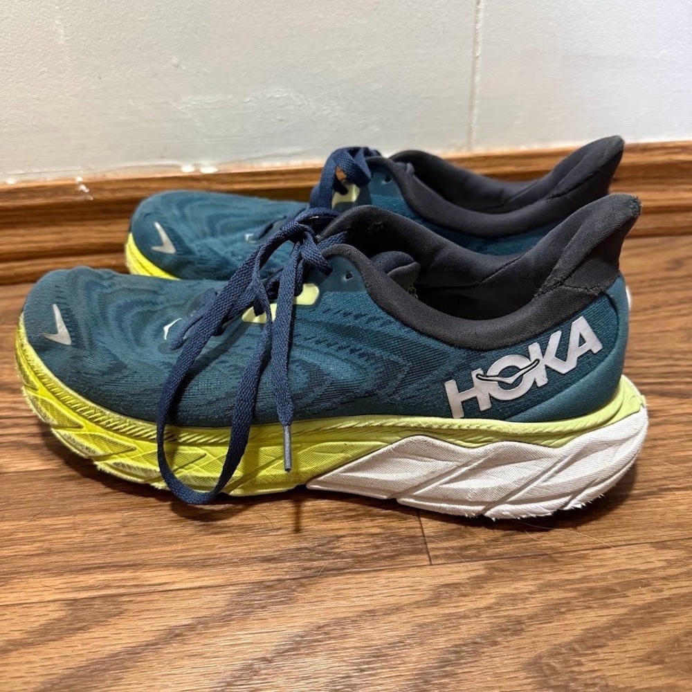Hoka Arahi 6 Blue Graphite Running Shoes Mens 9.5 Wide Womens 10.5 W 1123194